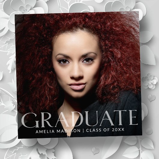 透モダンエレガント明文字グラッド写真 案内状