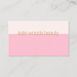 透モダンミニマル明ピンク 名刺