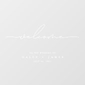 透モダン明の結婚歓迎ポスター ウィンドウサイン (シート)