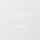 透モダン明の結婚unpluged式サイン ウィンドウサイン (シート)