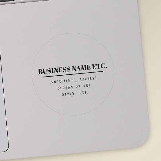 透明および黒シンプルのモダン数々の目的 シール