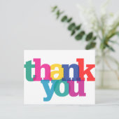 透明お礼はがき ポストカード (スタンド正面)