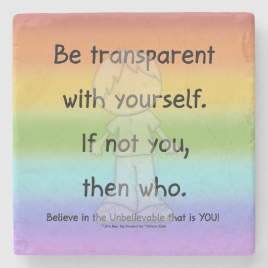 透明である ストーンコースター (正面)