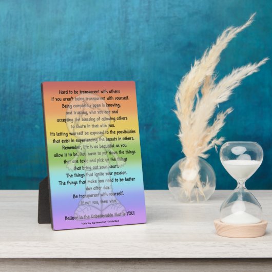 透明である フォトプラーク (側面)