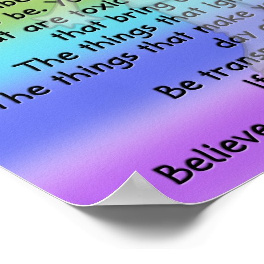 透明である ポスター (角)