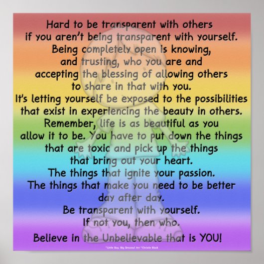 透明である ポスター (正面)