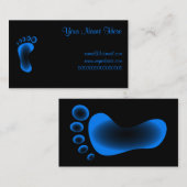 透明で青い足 名刺 (正面/裏面)