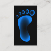 透明で青い足 名刺 (裏面)