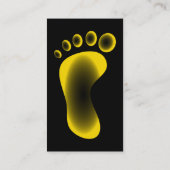 透明で黄色い足 名刺 (裏面)