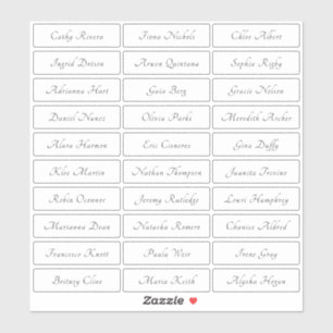 透明なエレガントゲ伝統的スト名 シール