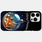 透明なオーナメントの中のドラマチックなクリスマスの風景 Case-Mate iPhoneケース (裏面 (横))