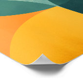 透明なカラフルの背景 ポスター (角)