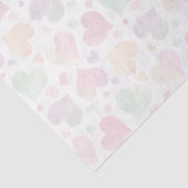 透明なカラフル色彩の鮮やかハート 薄葉紙 (詳細)