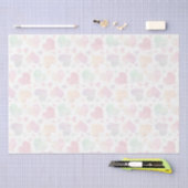 透明なカラフル色彩の鮮やかハート 薄葉紙 (クラフト)