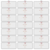 透明なゲストアドレス、フェイクバラ金ゴールドスター シール (正面)