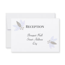 透明なコーポレート フローラの結婚式の招待状