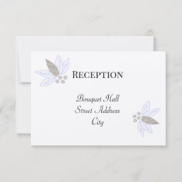 透明なコーポレート フローラの結婚式の招待状