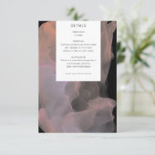 透明なシルクの優雅なモダンな受付カード エンクロージャーカード (スタンド正面)