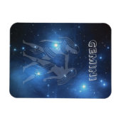 透明なジェミニ マグネット (横)