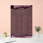 透明なダークメイブ金ゴールド集計の価格表 アクリルサイン (ウェディング)