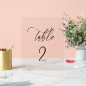 透明なテーブル番号 アクリルサイン (ウェディング)