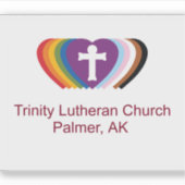 透明なトリニティとRICステッカー シール (正面)