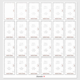 透明なハニカム状の瓶ラベル24個のセット シール