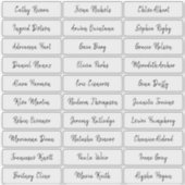 透明なブラシスクリプトゲスト名 シール (正面)