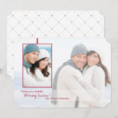 透明なホリデー フォト カード (正面/裏面)