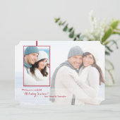 透明なホリデー フォト カード (スタンド正面)