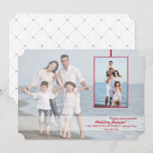 透明なホリデー フォト カード (正面/裏面)