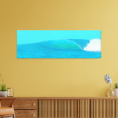 透明なルーパー波 キャンバスプリント (インサイチュ (リビング))