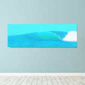 透明なルーパー波 キャンバスプリント (インサイチュ (ウッドフロア))