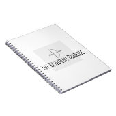 透明なロゴの弾力性のある糖尿病性の灰色 ノートブック (右側)