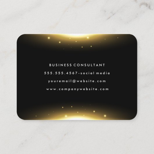 透明な光の輝き 名刺 (裏面)