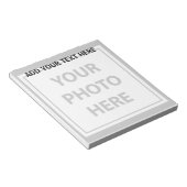 透明な写真のアップロードと文字の追加 – 写真 ノートパッド (アングル)