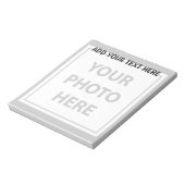 透明な写真のアップロードと文字の追加 – 写真 ノートパッド (回転)