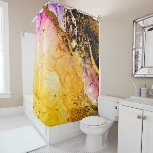 透明な創造性抽象芸術クラウド – ARTマスト シャワーカーテン (インサイチュ)