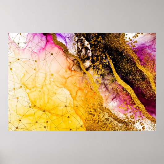 透明な創造性抽象芸術クラウド – ARTマスト ポスター (正面)