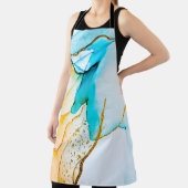 透明な創造性。抽象芸術アートワーク。トレンディーw エプロン (インサイチュ)