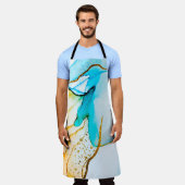 透明な創造性。抽象芸術アートワーク。トレンディーw エプロン (着用した状態)
