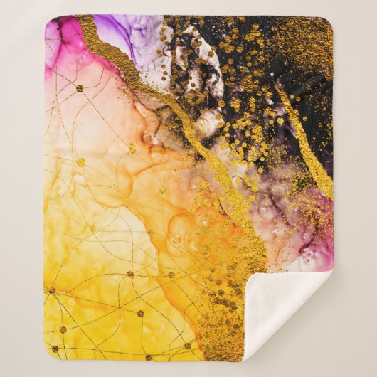 透明な創造性。抽象芸術クラウド – ARTマスト シェルパブランケット (正面)