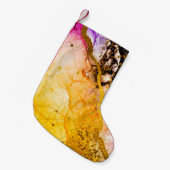 透明な創造性。抽象芸術クラウド – ARTマスト スモールクリスマスストッキング (正面 (吊り時))