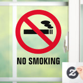 透明な喫煙符号なし静的ウィンドウの固定 ウィンドウサイン (ホーム)