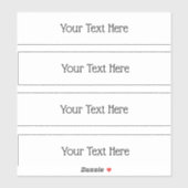 透明な四角形のシール シール (シート)
