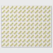 透明な大胆な新年のお祝いメッセージ ラッピングペーパー (フラット)