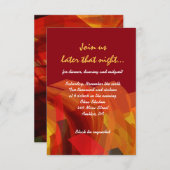 透明な星のバット・ミツバパーティーカード 招待状 (正面/裏面)