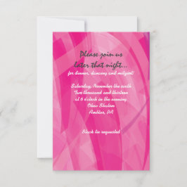 透明な星のバツミツヴァ・レセプションカード 招待状