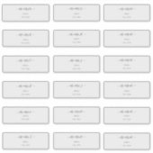 透明な書道DIYゲストアドレス シール (正面)