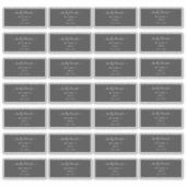 透明な書道DIYゲストアドレス シール (正面)